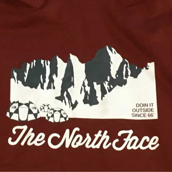 The North Face Pullover Hoodie Hooded Sweatshirt Sweater Mens Sz M Red New NWT - Picture 8 of 10